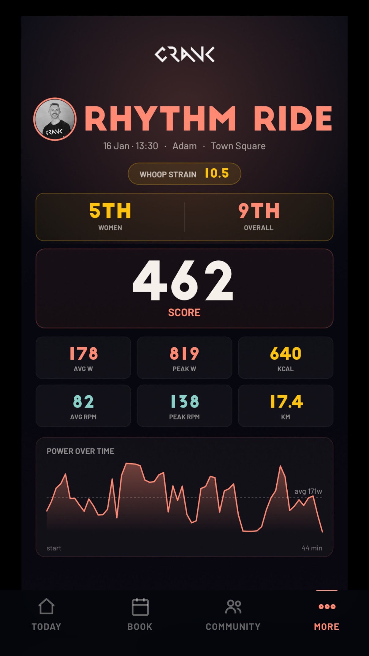 CRANK app screenshot